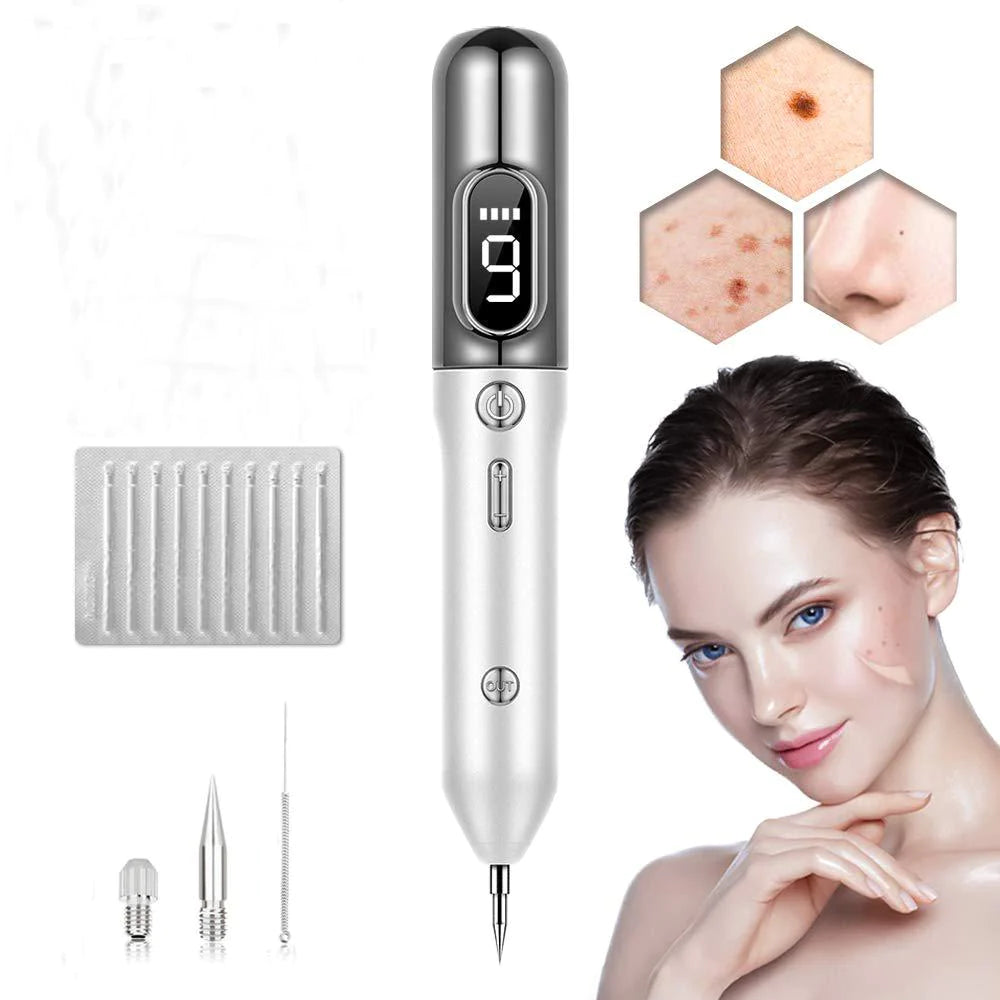 Moktan Sabai Plasma Skin Care Pen Adjustable Beauty Device with 9 Intensity Levels Gray