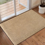 Moktan Sabai Washable Non Slip Indoor Doormat Beige Jute Look Entry Rug 50x80-80x120cm 50 x 80 cm