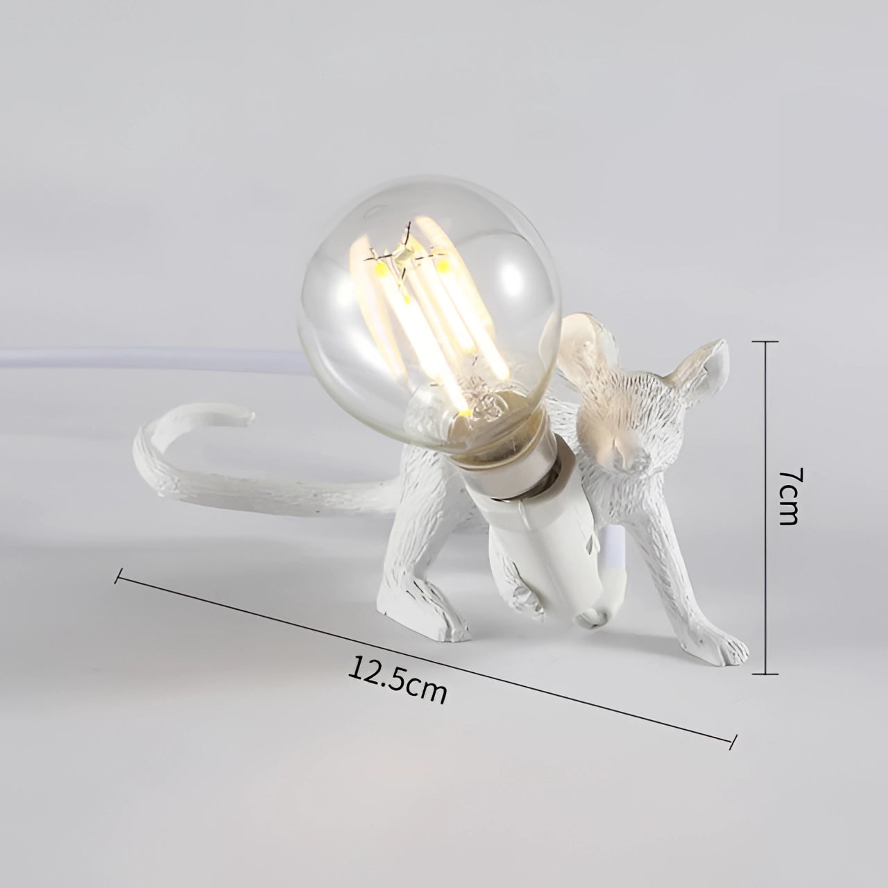 Moktan Sabai Gold Mouse Table Lamp Animal Shaped Desk Light Quirky Home Decor
