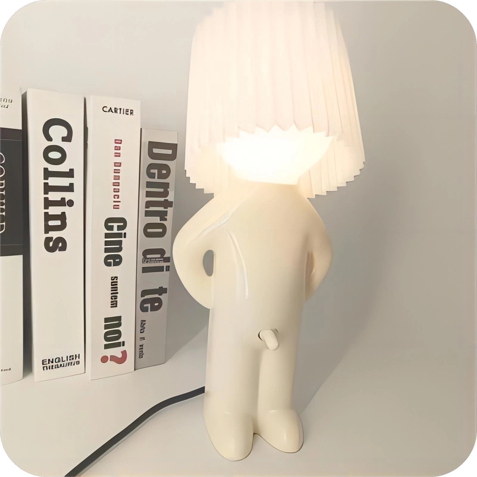 Moktan Sabai Human Shaped Table Lamp Wireless Battery Operated Novelty Light