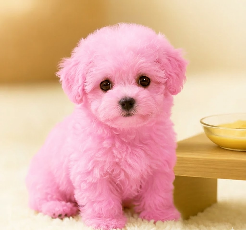 Moktan Sabai Interactive Robot Puppy Plush Toy Walking Dog with Barking Pink