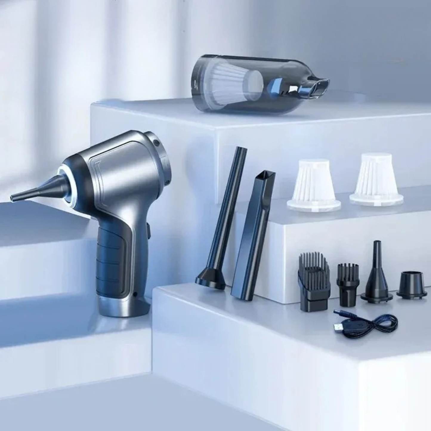 Wireless Car Vacuum Cleaner Strong Suction Cordless Handheld Home Car