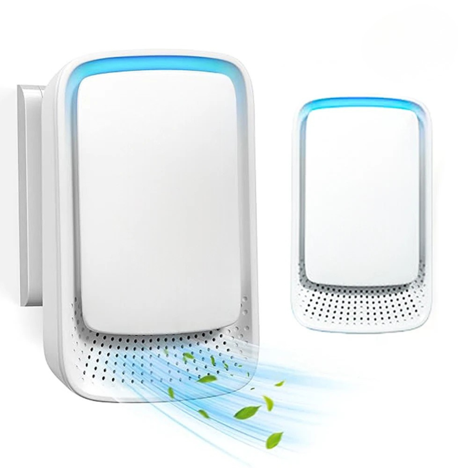 Moktan Sabai Portable Mini Air Purifier Negative Ionizer for Home Office Pets Odor Smoke White 0.16kg US