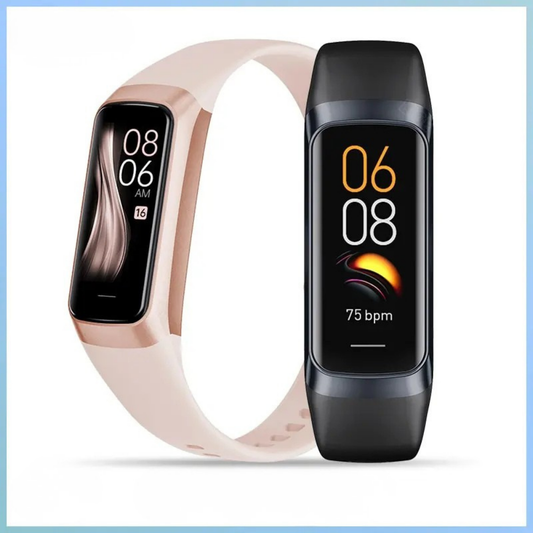 AMOLED Smart Watch Fitness Tracker Heart Rate Waterproof Sports Watch for Men Women