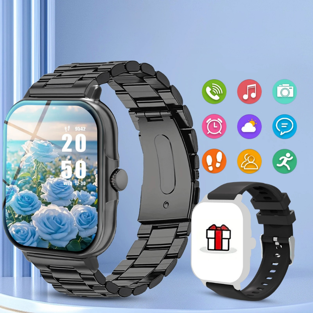 Smart Watch Bluetooth Call Fitness Tracker Sports Modes Notifications for iOS Android