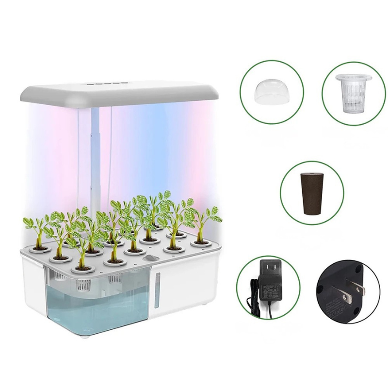 Moktan Sabai Smart WiFi Hydroponic Growing System Indoor Herb Garden LED Grow Light 110V US plug