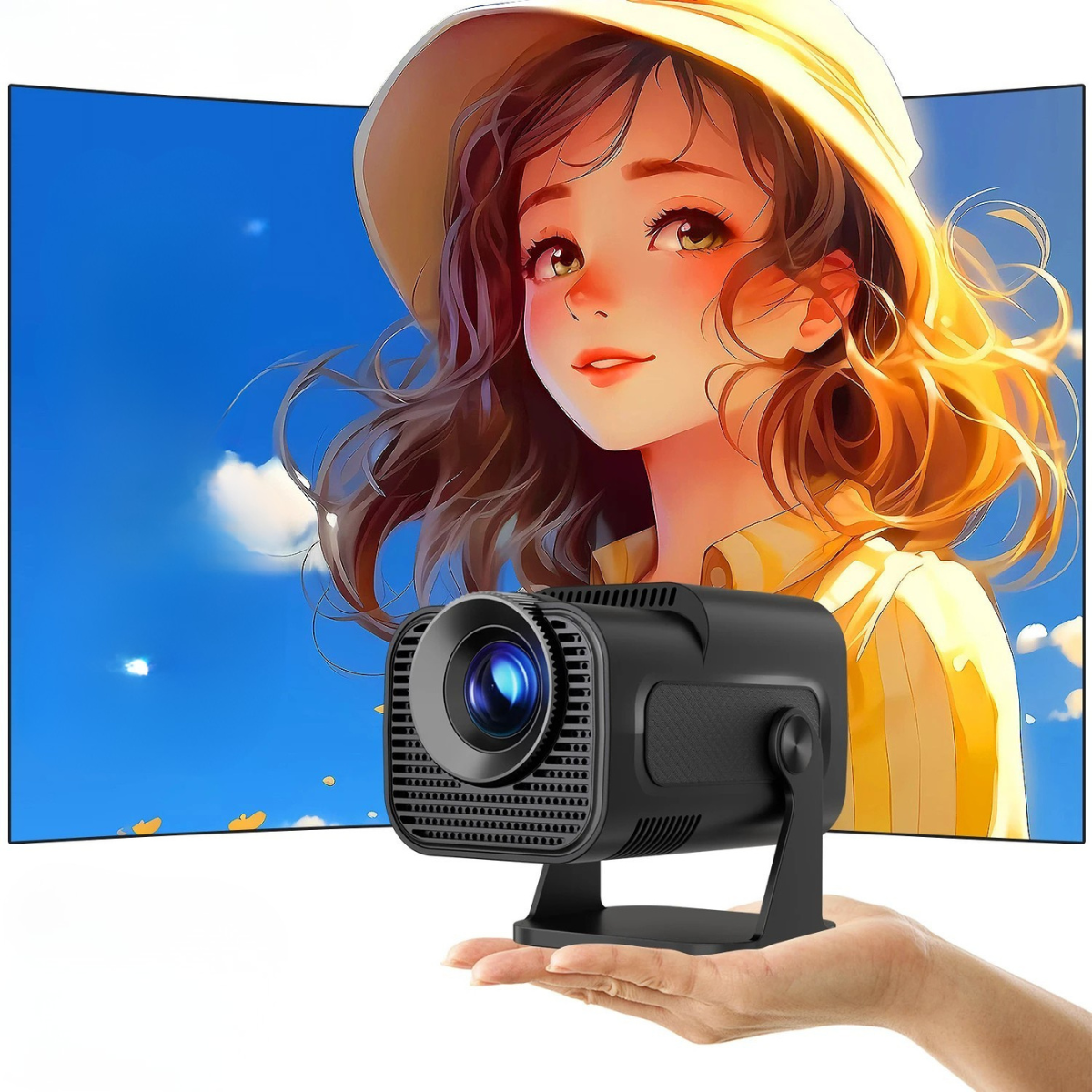 Moktan Sabai Mini 720P Android 11 Projector 4K Portable WiFi6 BT5.0 Outdoor Cinema Lamp