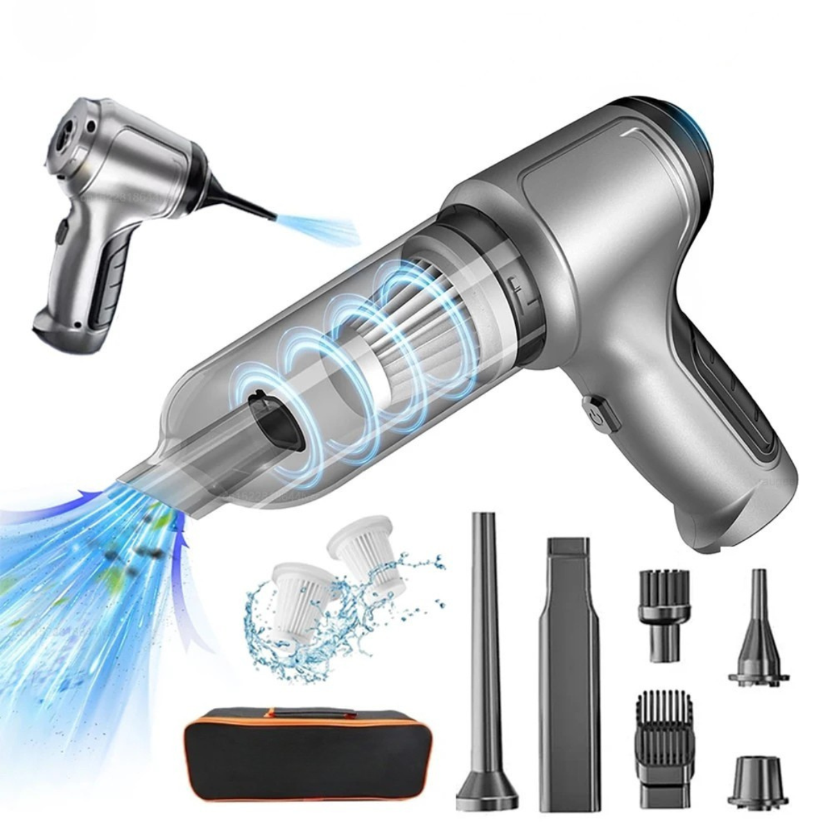 Moktan Sabai Car Handheld Vacuum Cleaner – 95000PA High Power Wireless Cordless Cleaner