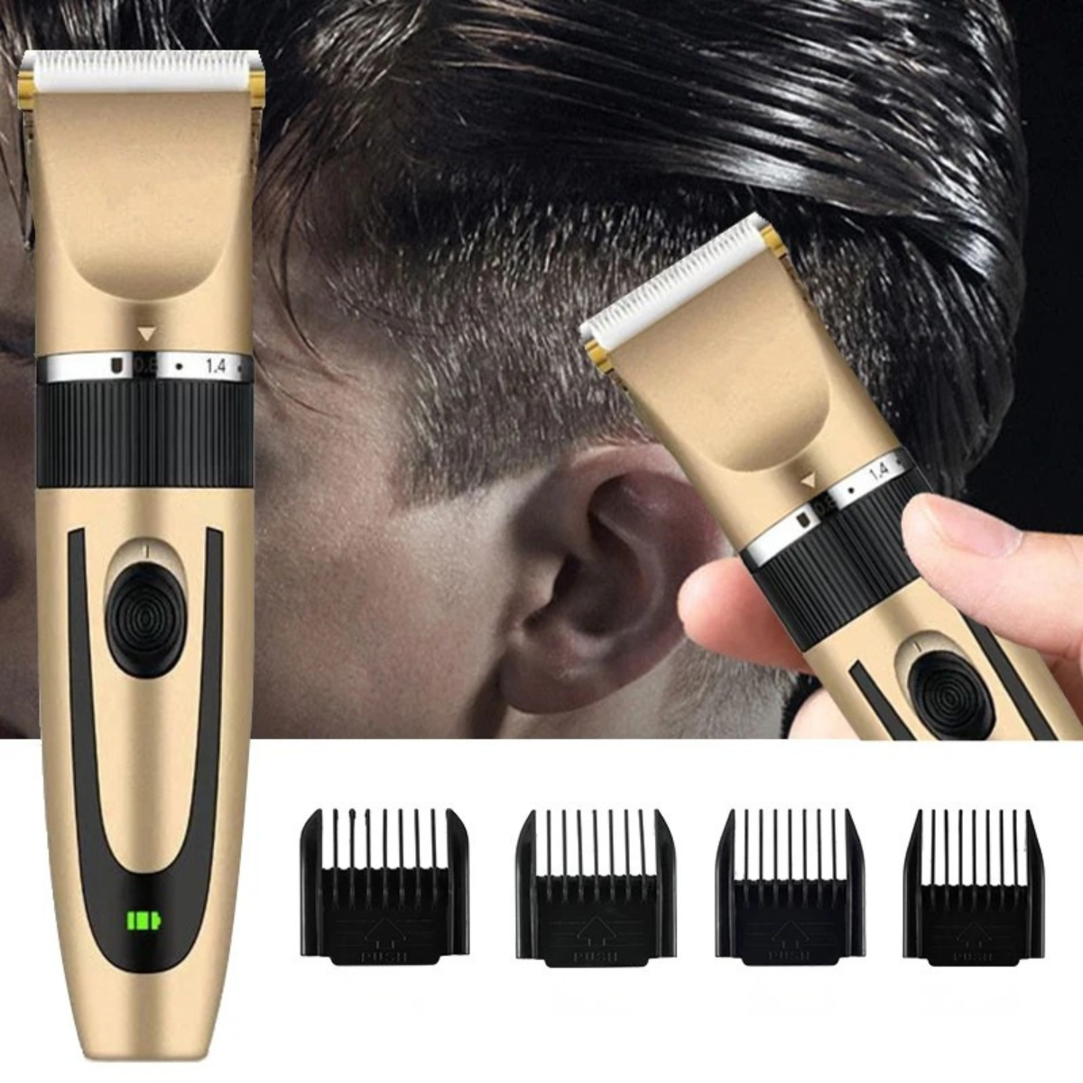 Moktan Sabai Electric Hair Trimmer for Men – Rechargeable Hair Clipper Professional Shaver