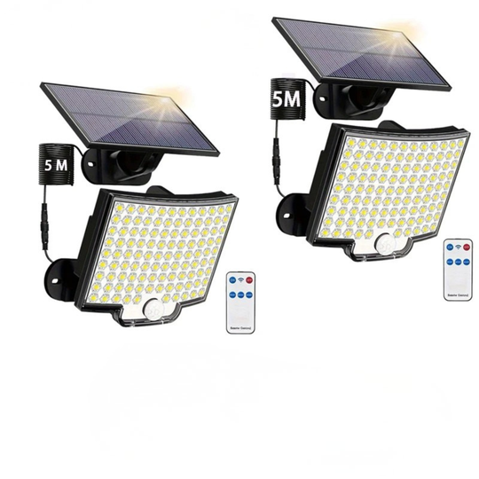 Moktan Sabai 106LED Solar Motion Sensor Outdoor Light Waterproof Security Wall Flood Lamp