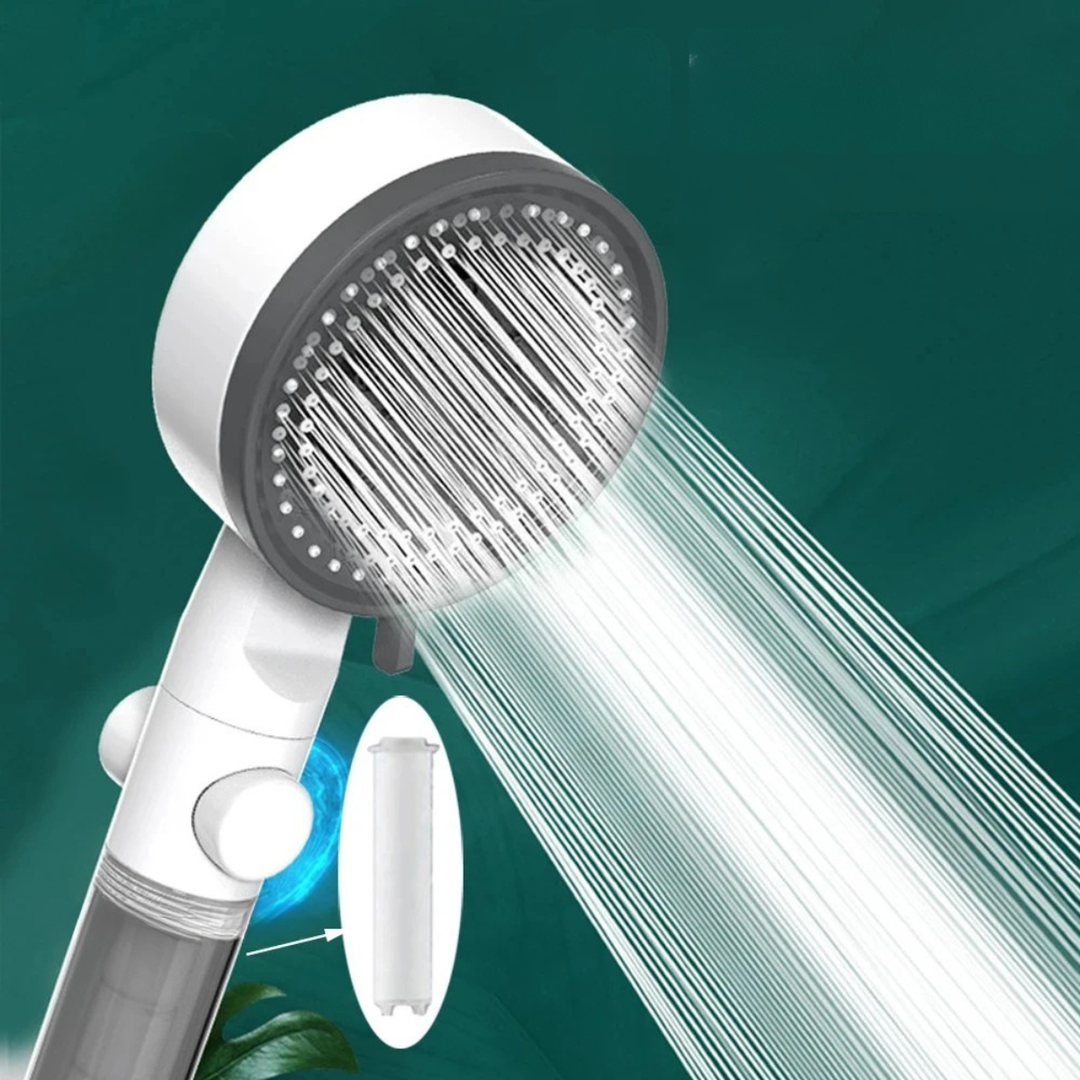 Moktan Sabai High Pressure Water Saving Shower Head Handheld with 10 Spray Modes Filter Nozzle
