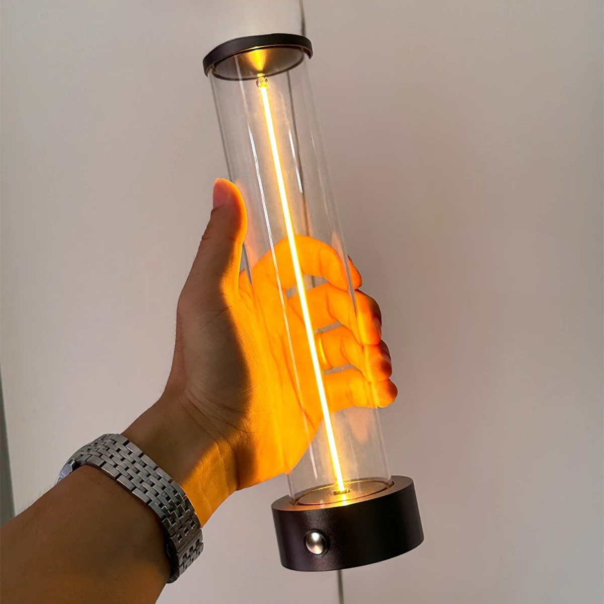 Minimalist Touch Bedside Table Lamp Cordless LED Nightstand Light Dimmable