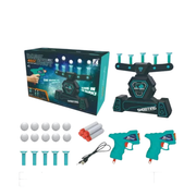 Moktan Sabai Glow-In-The-Dark Floating Target Game for Kids - Foam Dart Shooting Challenge with Sound Effects and Battery-Powered Base D