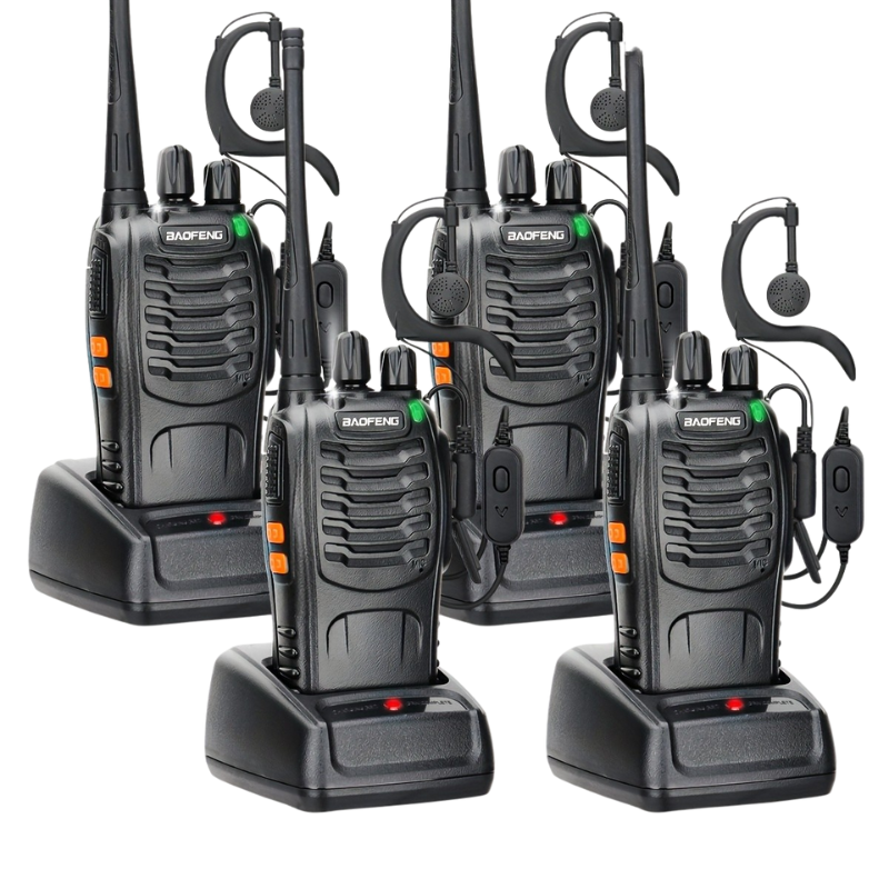Moktan Sabai Long Range Walkie Talkies for Adults, Rechargeable 2-Way Radios with Earpieces