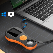 Moktan Sabai HD 1080P Digital Microscope Magnifier 2 Inch IPS Screen for PCB Repair Black and Orange