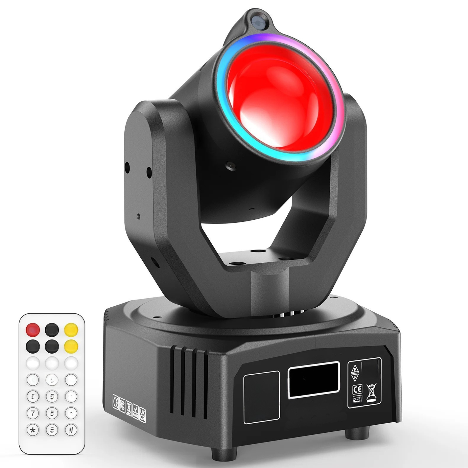 Moktan Sabai U'King 30W Mini Moving Head LED RGBW Spot Beam Stage Light DMX DJ Party Disco US Plug United States