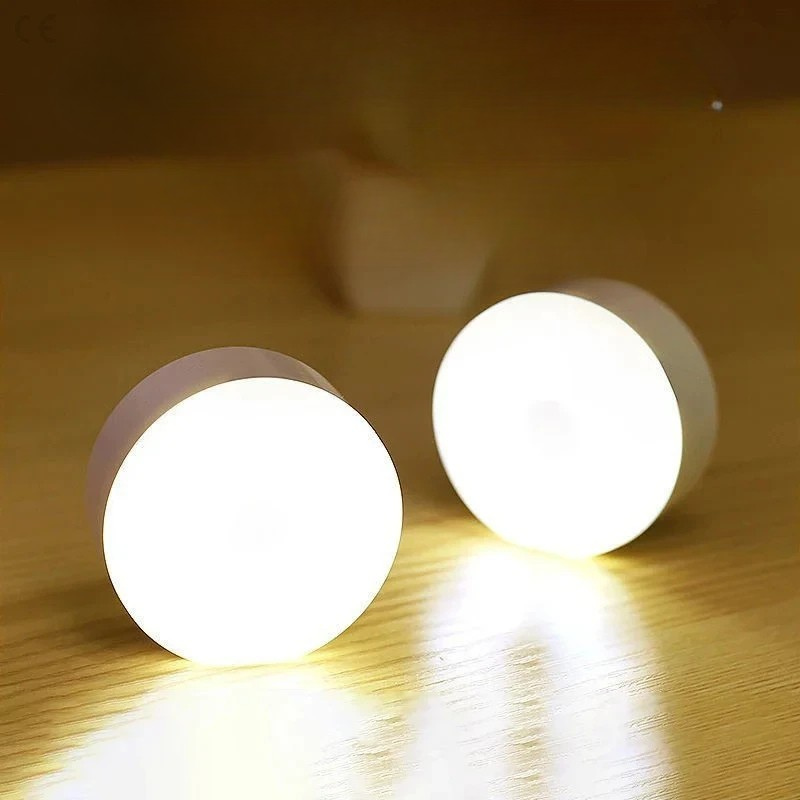 Moktan Sabai Motion Sensor Magnetic LED Night Light USB Rechargeable Wireless Closet Cabinet Lamp