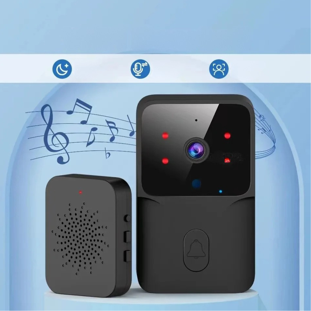 Wireless Smart Video Doorbell WiFi Security Camera Night Vision 2 Way Audio