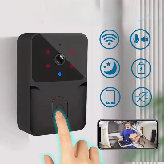 Wireless Smart Video Doorbell WiFi Security Camera Night Vision 2 Way Audio