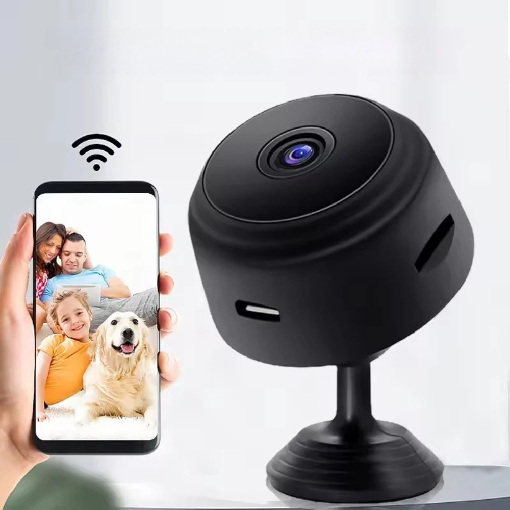 Moktan Sabai HD WiFi Security Camera Wireless Smart Home Surveillance Video Monitor Black