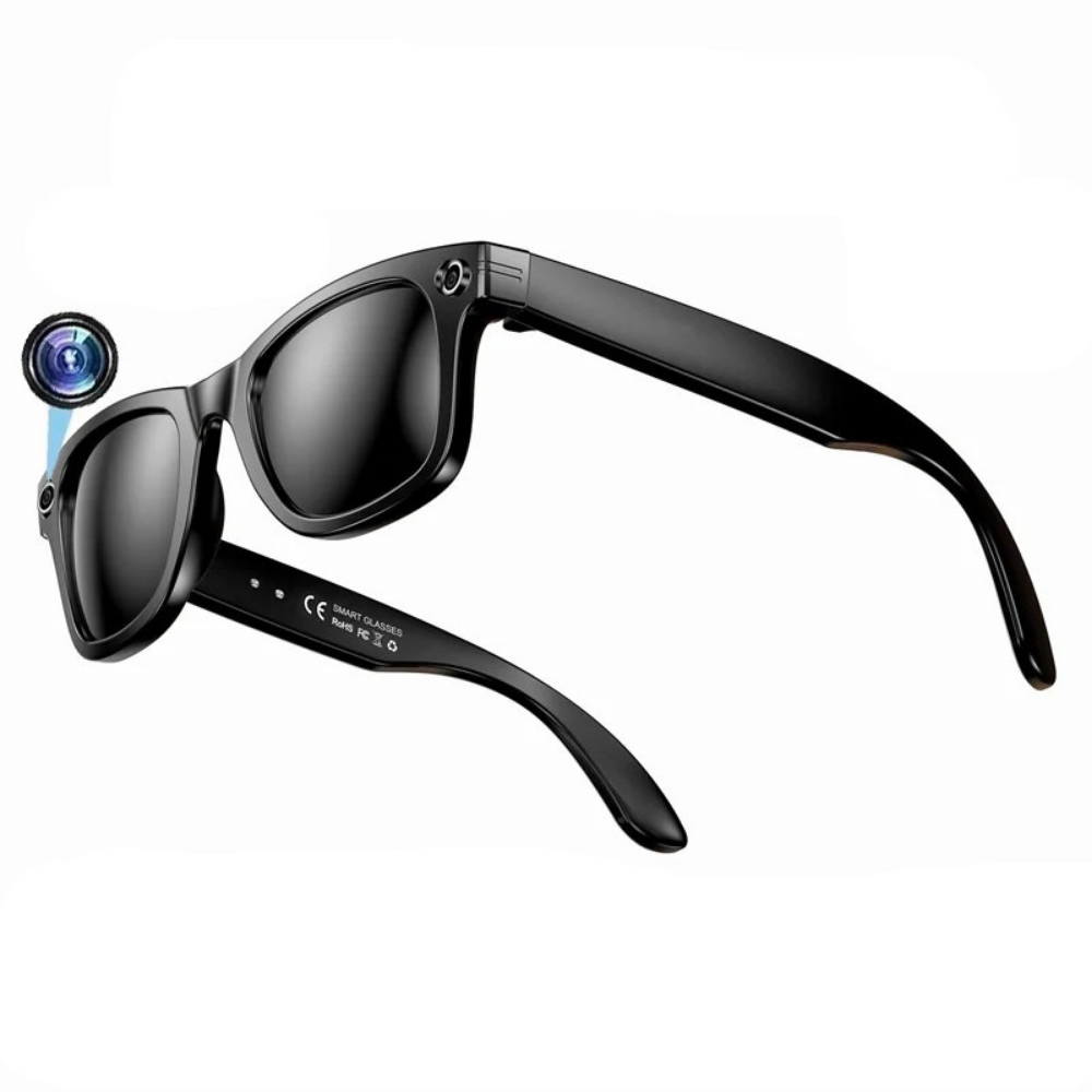 Moktan Sabai AI Smart Camera Glasses Photo Video Recording Translation Bluetooth Call Sunglasses Black