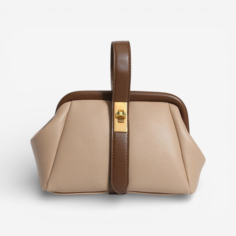 Moktan Sabai Adjustable Strap Crossbody Bag with Handle Brown