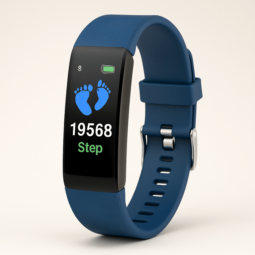 Moktan Sabai Wellness Tracker | Fitness Tracker Watch with Heart Rate Monitoring & Sleep Tracking | Lightweight Design for Daily Activity