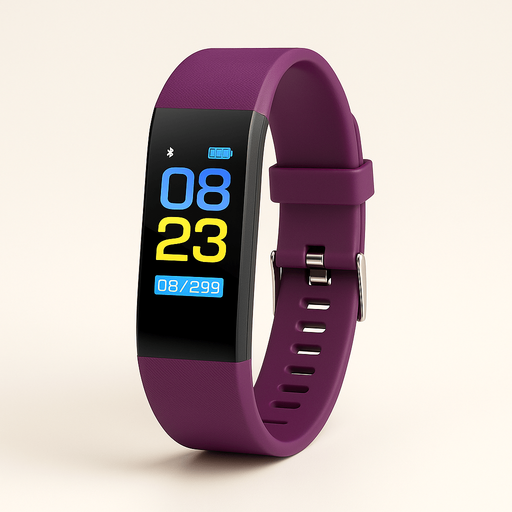 Moktan Sabai Wellness Tracker | Fitness Tracker Watch with Heart Rate Monitoring & Sleep Tracking | Lightweight Design for Daily Activity