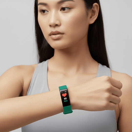 Moktan Sabai Fitness Tracker Watch with Heart Rate and Step Counter Green