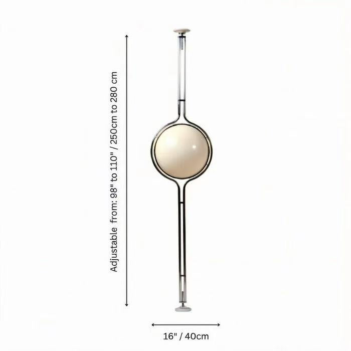 Moktan Sabai Modern Globe Standing Lamp Floor to Ceiling Home Decor Light