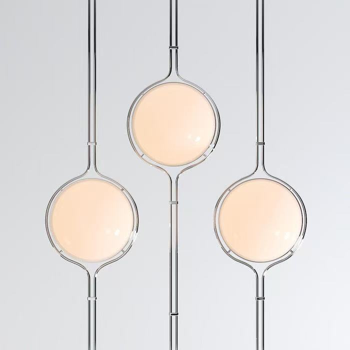 Moktan Sabai Modern Globe Standing Lamp Floor to Ceiling Home Decor Light