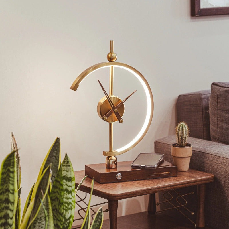 Moktan Sabai NagoyaLight LED Table Lamp – Wireless Charging Clock Dimmable Desk Lamp