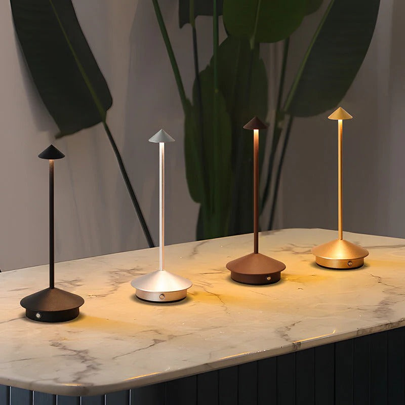 Moktan Sabai Wireless LED Table Lamp with Touch Dimming | Cordless Ambient Lighting White