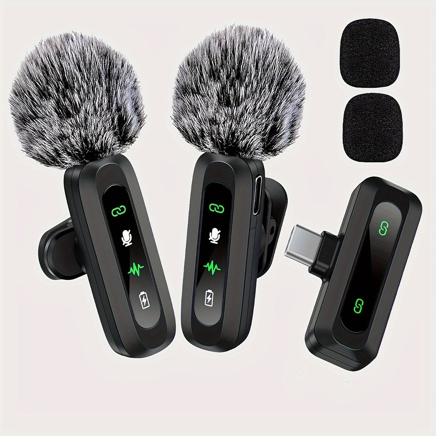 Moktan Sabai Wireless Lavalier Microphone – USB-C Clip-On Mic for Smartphones & Vlogs