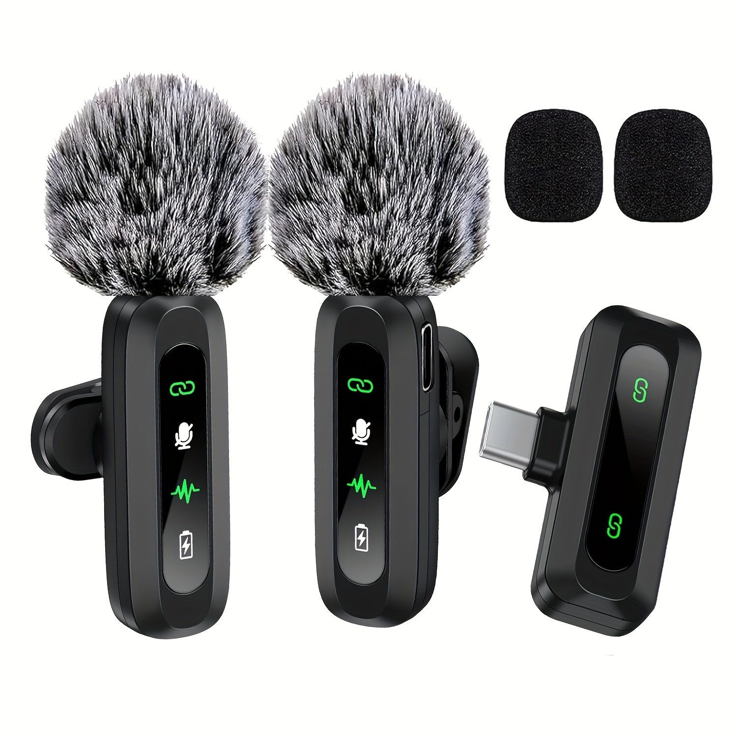 Moktan Sabai Wireless Lavalier Microphone – USB-C Clip-On Mic for Smartphones & Vlogs 2 Typ-C