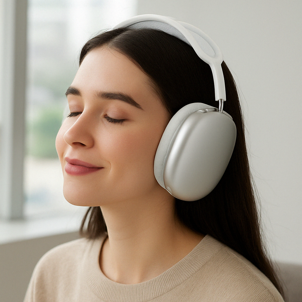 Moktan Sabai Wireless Noise Cancelling Headphones | Deep Bass Over Ear Design for Immersive Sound Experience