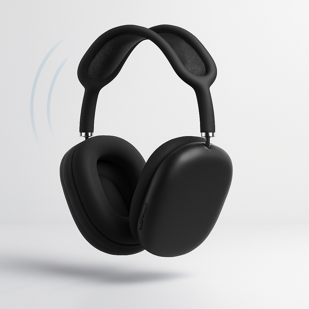 Moktan Sabai Wireless Noise Cancelling Headphones | Deep Bass Over Ear Design for Immersive Sound Experience Black