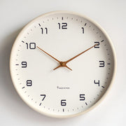 Moktan Sabai Scandinavian Wooden Wall Clock Minimalist Quartz Silent 25cm 30cm White