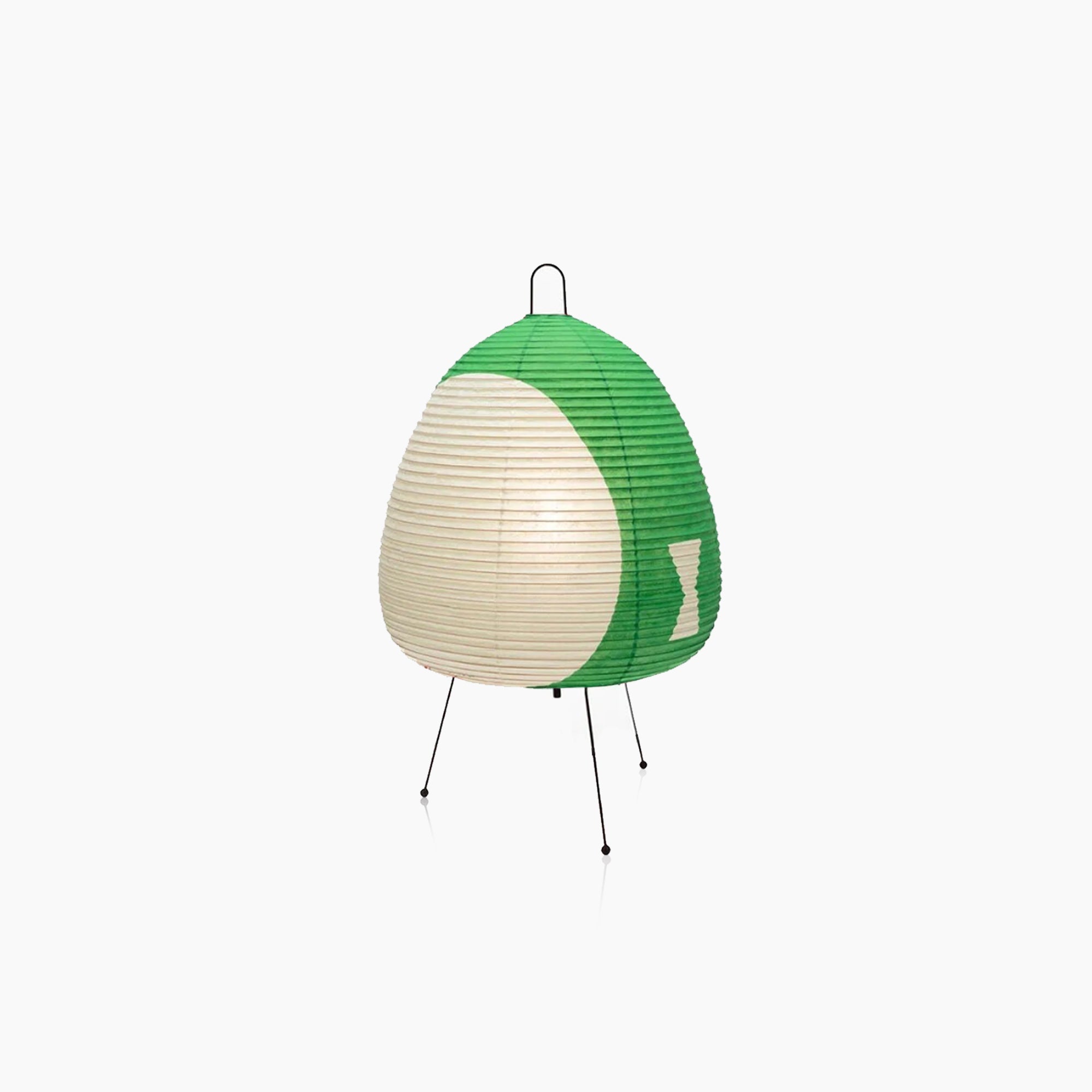 Moktan Sabai Rice Paper Floor Lamp | Modern Ambient Lighting Decor Green
