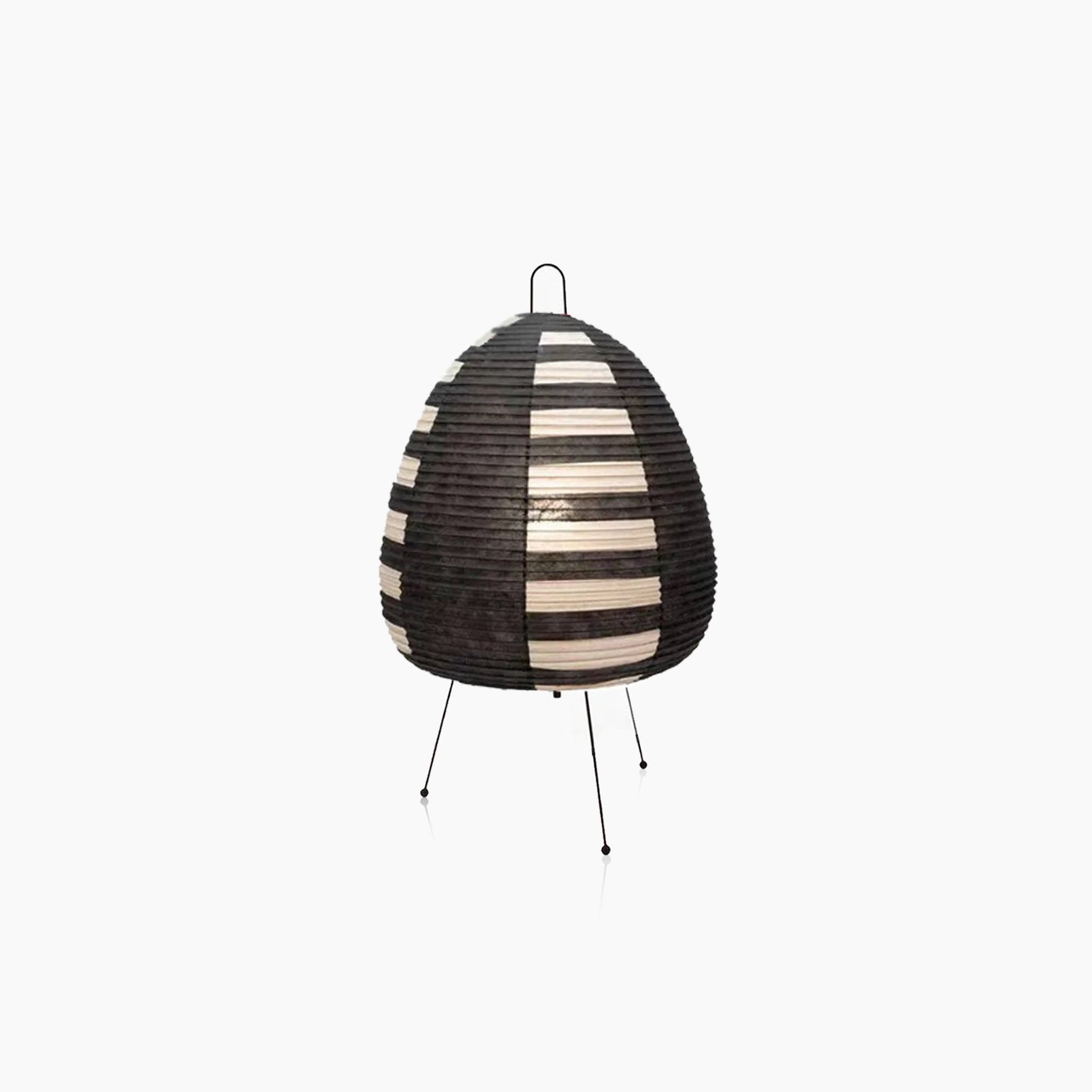 Moktan Sabai Rice Paper Floor Lamp | Modern Ambient Lighting Decor Black