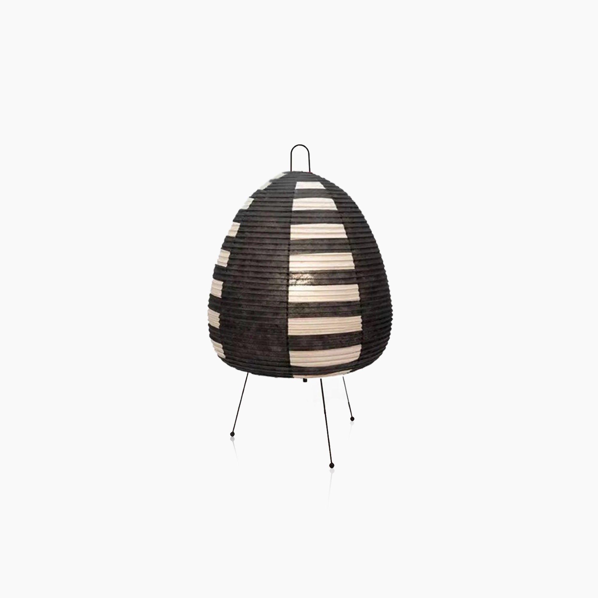 Moktan Sabai Rice Paper Floor Lamp | Modern Ambient Lighting Decor Black