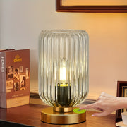 Moktan Sabai Cordless Touch Table Lamp with Rechargeable Battery – Dimmable LED Bedside Light Amber