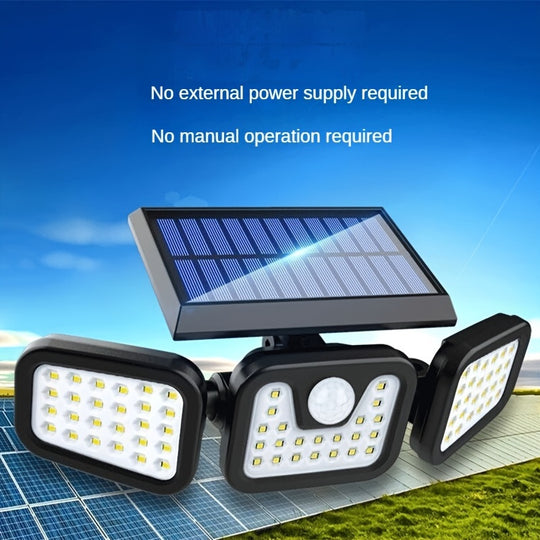 Moktan Sabai Solar Motion Sensor Lights Outdoor – 3000LM Waterproof LED Security Floodlights