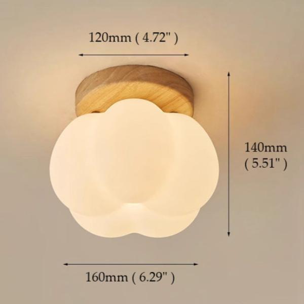 Moktan Sabai Pumpkin Flush Mount Ceiling Light Modern Round LED Ceiling Lamp