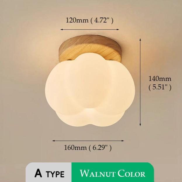 Moktan Sabai Pumpkin Flush Mount Ceiling Light Modern Round LED Ceiling Lamp