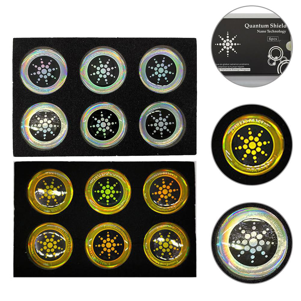 Moktan Sabai EMF Protection Stickers 6 Pack – Anti Radiation Shield for Phones & Electronics