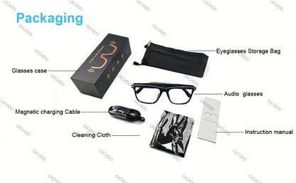AI Smart Glasses with Real-Time Translation, Music, GPT, and HD Voice Calls