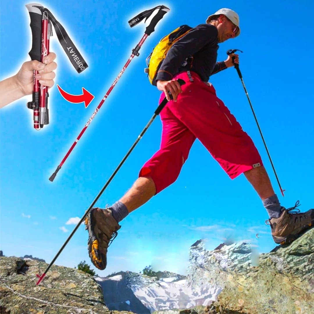 Moktan Sabai Adjustable Foldable Hiking Poles 110–135cm Trekking Sticks