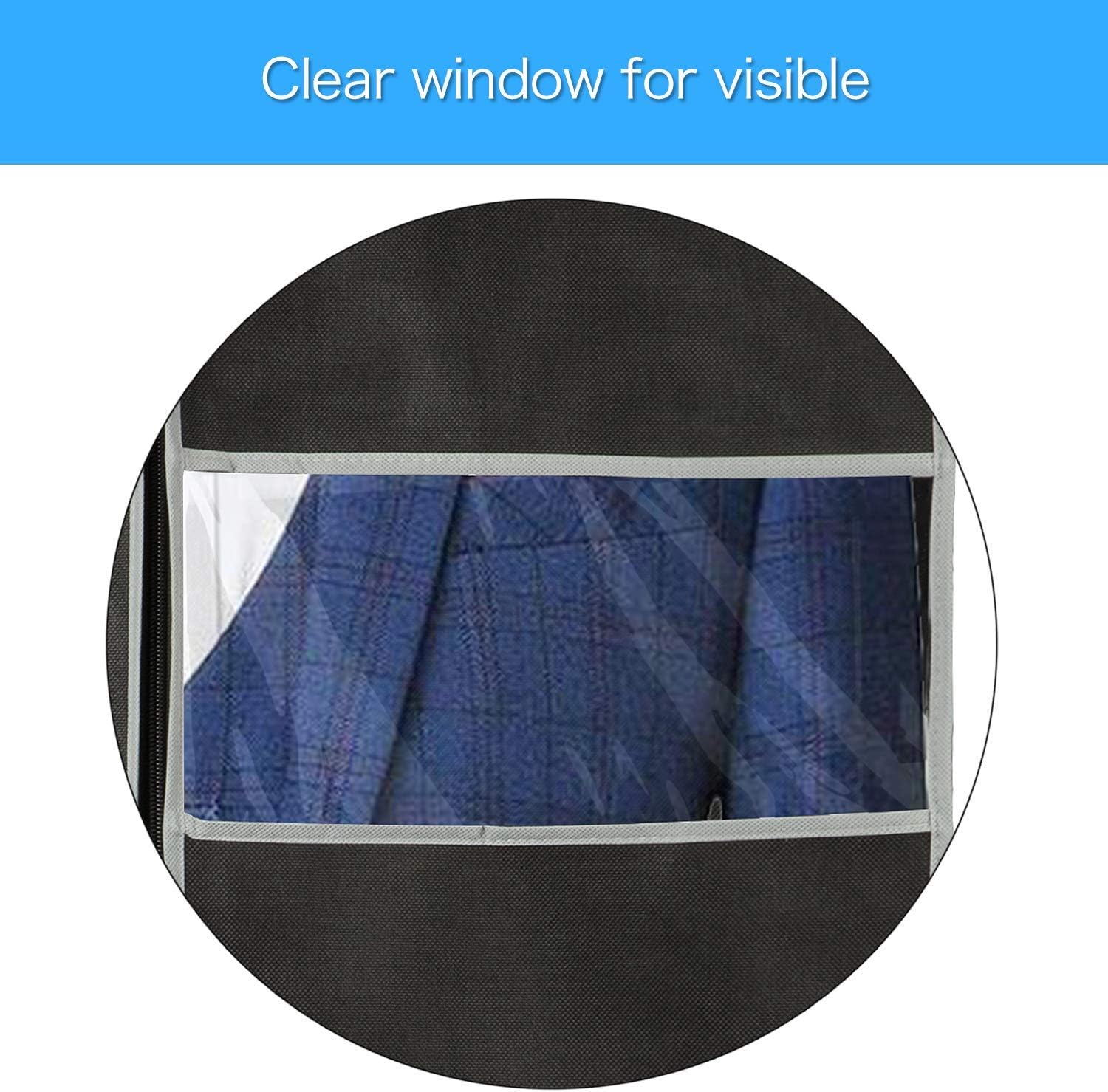 Moktan Sabai 10-Pack Breathable Garment Bags with Window