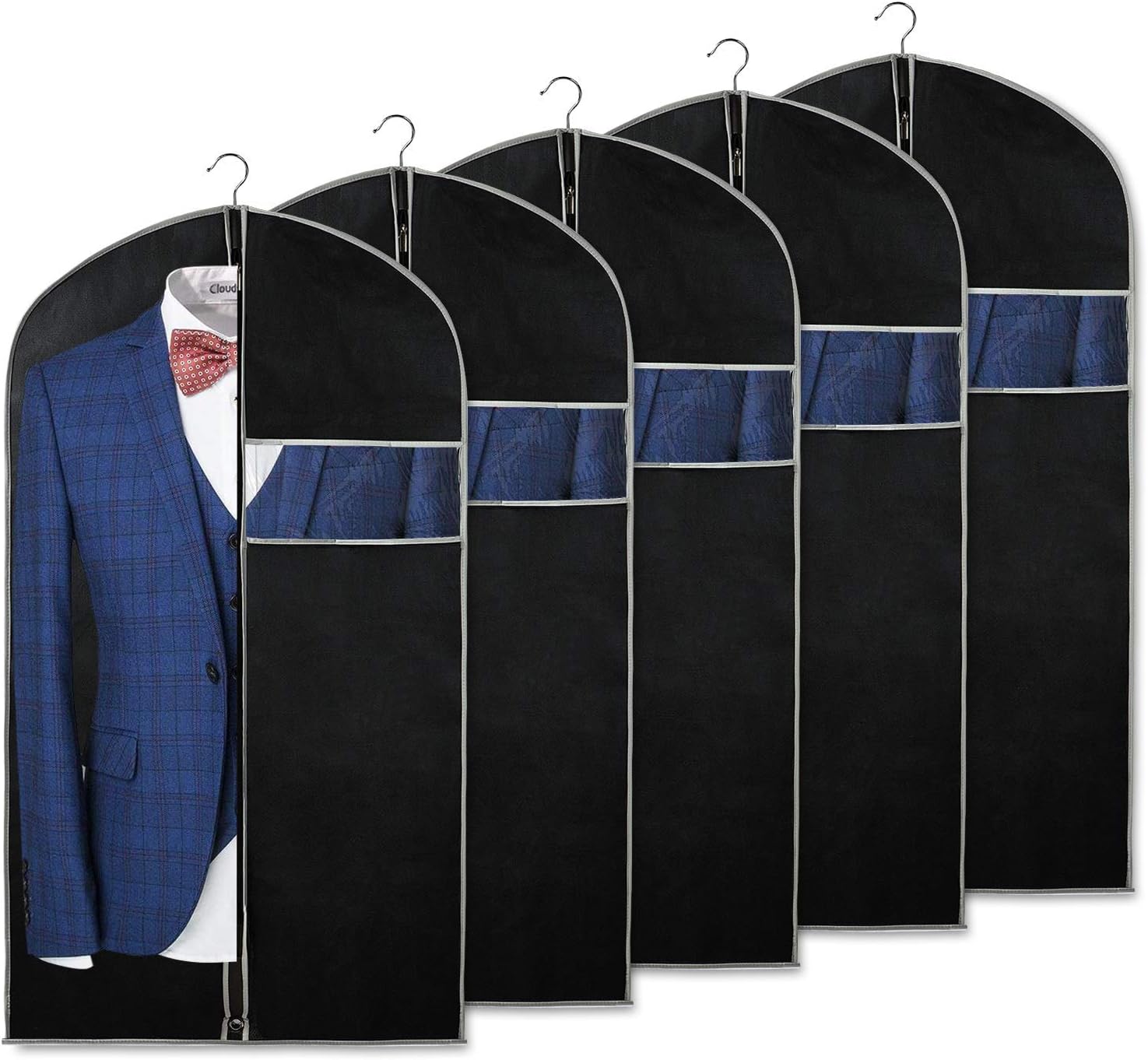 Moktan Sabai 10-Pack Breathable Garment Bags with Window